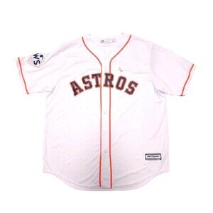 Majestic Houston Astros Carlos Correa Jersey White 2017 World Series